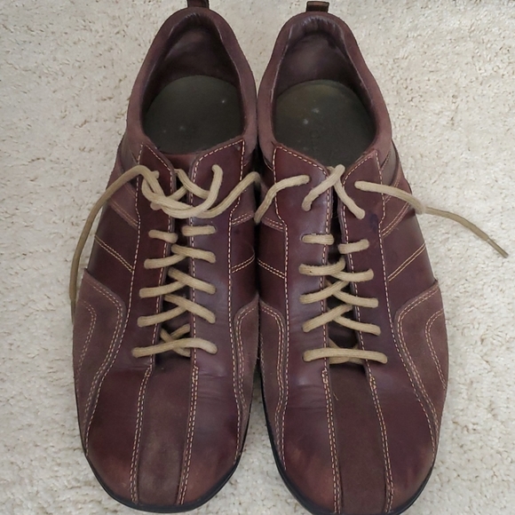 Cole Haan Brown Leather and Suede Sneakers - Picture 2 of 8
